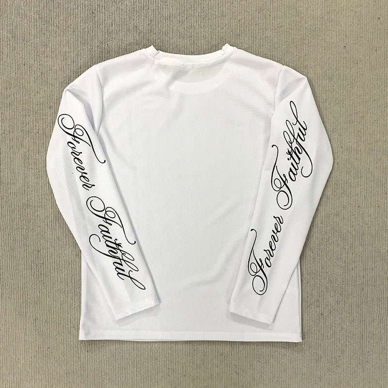 Koszulka z długim rękawem "Forever Faithful" – Longsleeve Boxy Fit Czarny / Biały