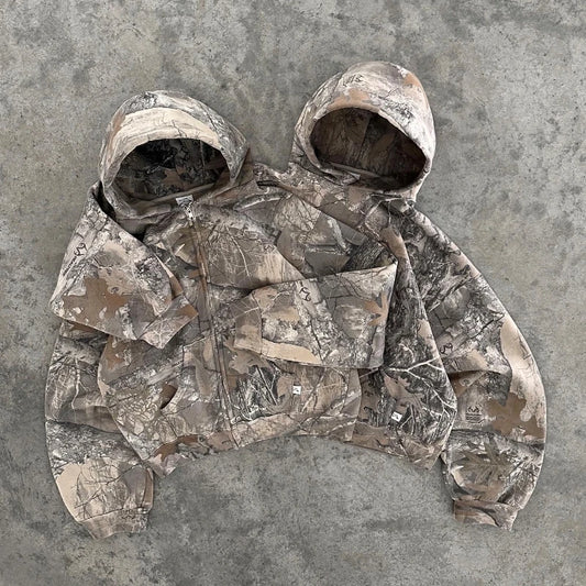 Bluza z Kapturem Rozpinana (Zip) – Real Tree Camo