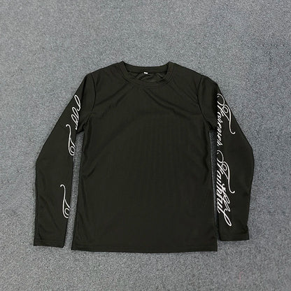Koszulka z długim rękawem "Forever Faithful" – Longsleeve Boxy Fit Czarny / Biały